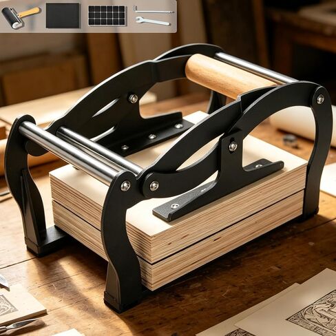 TOPOWN Mini Linocut Press, Printing Hand Lever Press Machine for Linocut in Saudi Arabia