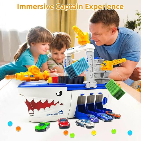 Fistone Cargo Ship Toy with Crane for 3 4 5 6 Year Old Kids in Saudi Arabia
