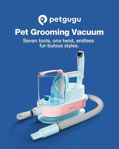 PETGUGU Dog Grooming Vacuum & Dryer for Shedding 7-in-1 Pet Trimming in Kuwait