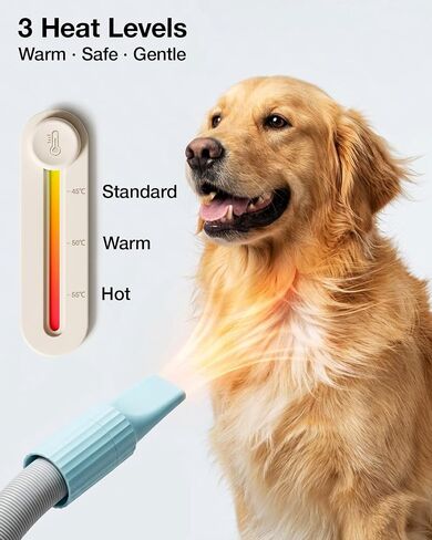 PETGUGU Dog Grooming Vacuum & Dryer for Shedding 7-in-1 Pet Trimming in Kuwait
