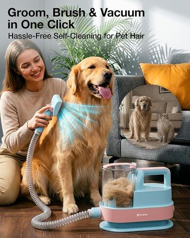 PETGUGU Dog Grooming Vacuum & Dryer for Shedding 7-in-1 Pet Trimming in Kuwait