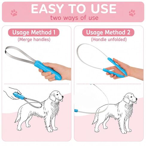 Dual-Sided Dog Shedding Blade Horse Shedding Tool Dog Hair Brush in Kuwait