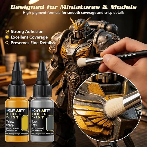 HOMY ARTY Model Paint Set - 24 Colors with 2 Thinner 2 Matte Varnish in Saudi Arabia