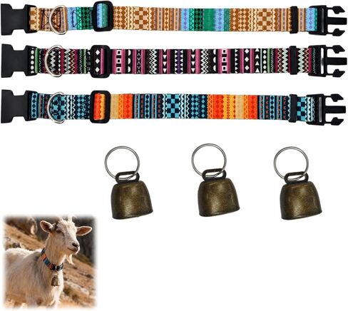 Goat Collars and Bells，Durable Nylon Adjustable Collar (Gradation) in Kuwait