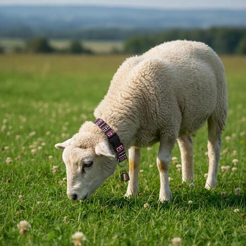 Goat Collars and Bells，Durable Nylon Adjustable Collar (Gradation) in Kuwait