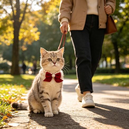 Fashions Dog Collar – Pearl Cat Collar, Diamond Cat Collar and Pet Jewelry Necklace for Puppies and Cats, Party, Photo Shoots, Weddings, Outdoor and Indoor Accessories (25-31cm) in Saudi Arabia