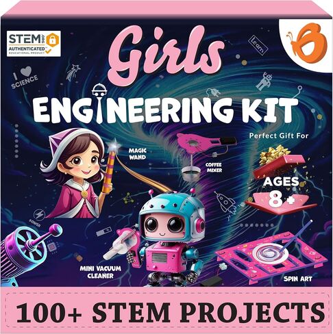 Butterfly EduFields 100+ Girls Engineering Science Kit for Kids Age 8-12 in Kuwait