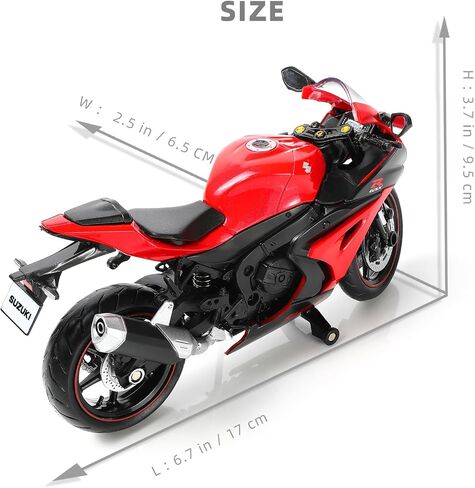 1:12 Die-cast Motorcycle Compatible for Suzuki GSX R1000R in Saudi Arabia