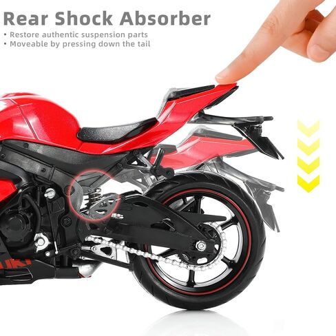 1:12 Die-cast Motorcycle Compatible for Suzuki GSX R1000R in Saudi Arabia