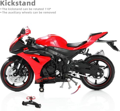 1:12 Die-cast Motorcycle Compatible for Suzuki GSX R1000R in Saudi Arabia