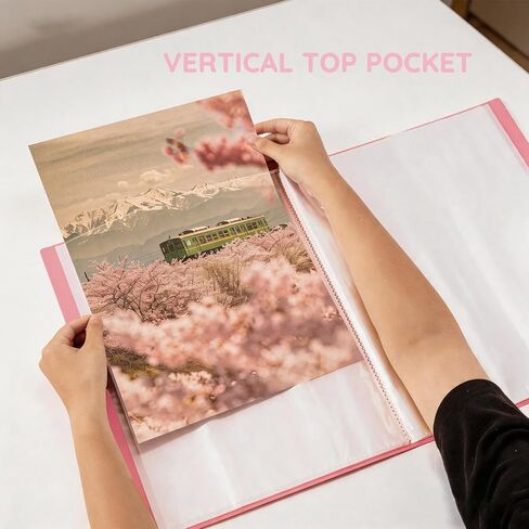 Diamond Art Storage Book, 30 Pages 60 Views Portfolio Folder for Diamond Painting, A3 Waterproof Art Portfolio Binder with Clear Sleeves, Presentation Book for Artwork, Green in Saudi Arabia
