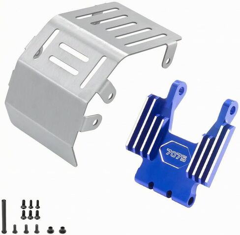Precision Machined Motorcycle Support with Steering Reinforcement Mount and Slotted Front Guard for Bike Suitable for Routine Maintenance, Blue in Kuwait
