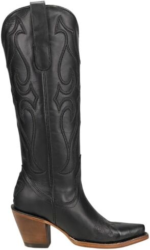 CORRAL LADIE'S PURE WHITE MATCHING STITCH PATTERN & INLAY PULLSTRAPS SNIP TOE, SNIP TOE, LEATHER SOLE, WESTERN, Z5074 in Kuwait