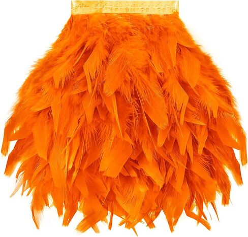 SOGUGOM Black Thicker Feathers Trim,2 Yards 4-6 Inch in Kuwait