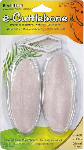 Penn-Plax Bird-Life E-Cuttlebone Natural, 1 Pk (2 Counts) - White in Kuwait