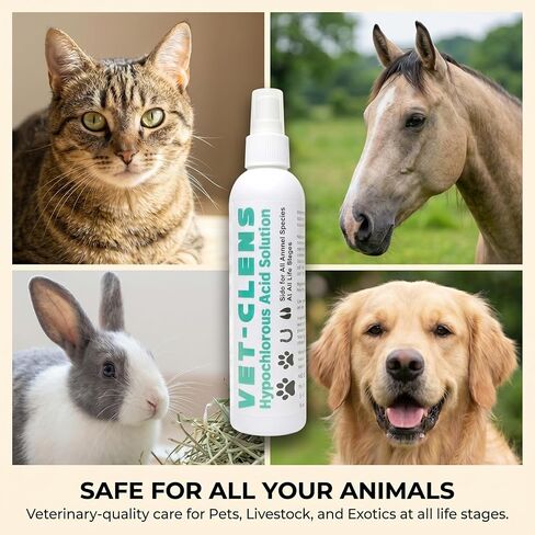 Vet-Clens Hypochlorous Acid Wound & Skin Care Spray, 8 Oz in Saudi Arabia