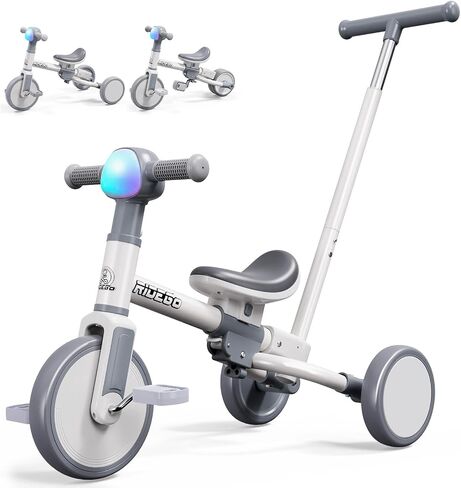 Ridego 5-in-1 Toddler Tricycle for 1-3 Year Olds with Parent Push Handle in Kuwait