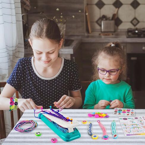 VERTOY Friendship Bracelet Making Kit for Girls - Cool Arts and Crafts Toys for 6 7 8 9 10 11 12 Years Old, Bracelet String and Rewarding Activity, Best Birthday Gifts for Teen Girls in Kuwait