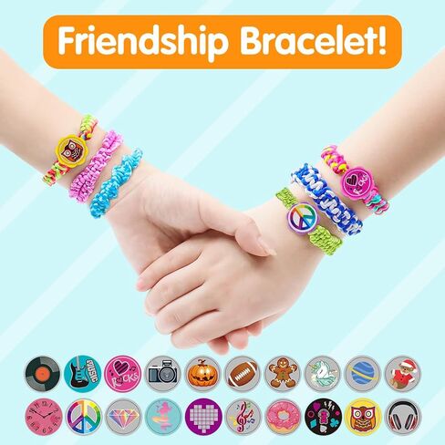 VERTOY Friendship Bracelet Making Kit for Girls - Cool Arts and Crafts Toys for 6 7 8 9 10 11 12 Years Old, Bracelet String and Rewarding Activity, Best Birthday Gifts for Teen Girls in Kuwait