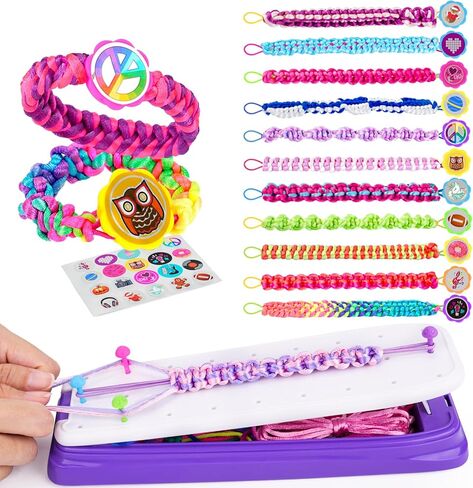 VERTOY Friendship Bracelet Making Kit for Girls - Cool Arts and Crafts Toys for 6 7 8 9 10 11 12 Years Old, Bracelet String and Rewarding Activity, Best Birthday Gifts for Teen Girls in Kuwait
