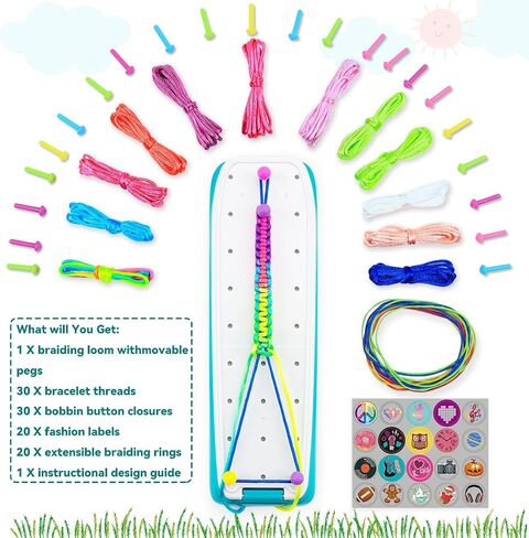VERTOY Friendship Bracelet Making Kit for Girls - Cool Arts and Crafts Toys for 6 7 8 9 10 11 12 Years Old, Bracelet String and Rewarding Activity, Best Birthday Gifts for Teen Girls in Kuwait