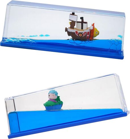 Honsheng Anime Figure Merch Unsinkable Ship Model Pirate Boat in a Bottle Box，Non Sinking Acrylic Cruise Ship in Saudi Arabia