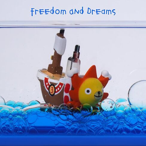 Honsheng Anime Figure Merch Unsinkable Ship Model Pirate Boat in a Bottle Box，Non Sinking Acrylic Cruise Ship in Saudi Arabia