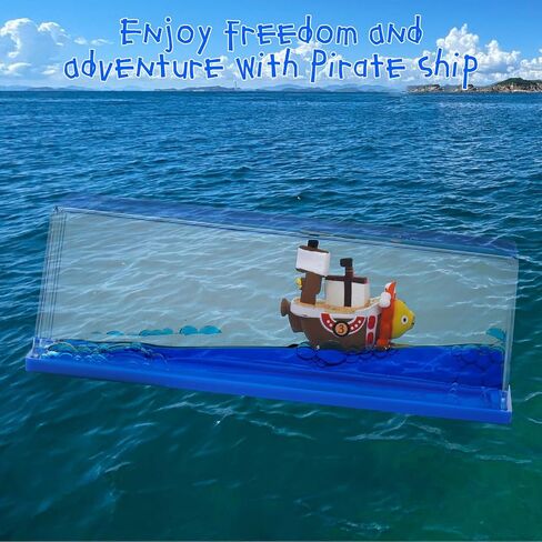 Honsheng Anime Figure Merch Unsinkable Ship Model Pirate Boat in a Bottle Box，Non Sinking Acrylic Cruise Ship in Saudi Arabia