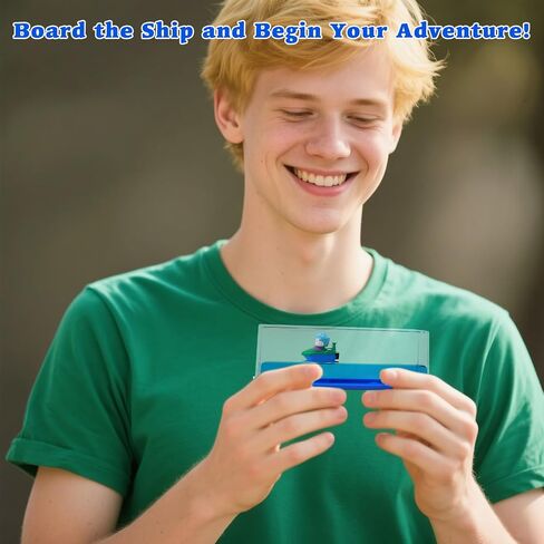 Honsheng Anime Figure Merch Unsinkable Ship Model Pirate Boat in a Bottle Box，Non Sinking Acrylic Cruise Ship in Saudi Arabia