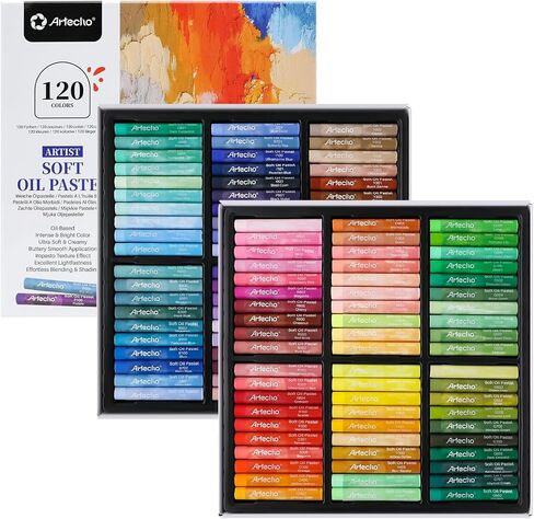 Artecho Oil Pastels Set of 48 Colors (10 x 70 mm) in Saudi Arabia