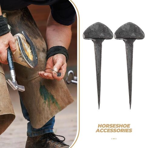 50pcs Horseshoe Nails for Horse Shoeing Iron Tack Box Stable Riding in Kuwait