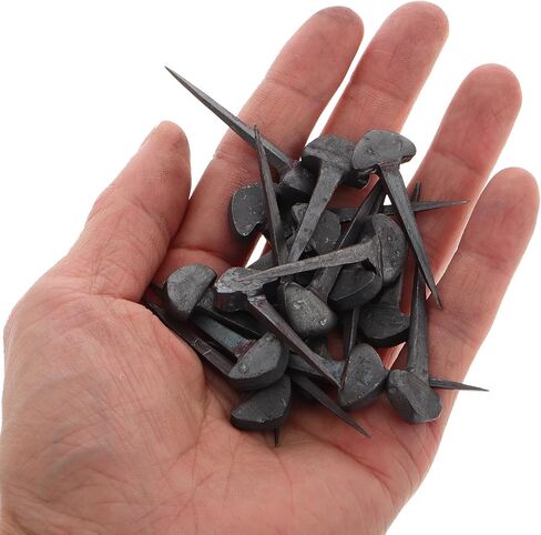 50pcs Horseshoe Nails for Hoof Care, Iron Fasteners for Stable Horses in Kuwait