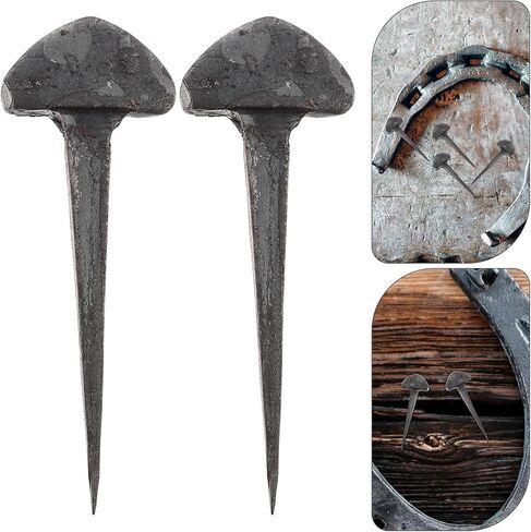 50pcs Horseshoe Nails for Hoof Care, Iron Fasteners for Stable Horses in Kuwait