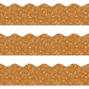 72Ft Fall Bulletin Board Borders Pumpkin Leaves Border for Classroom Decor in Kuwait