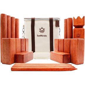 SunNordic Rubber Wood Kubb Yard Game Set with Carry Bag in Saudi Arabia