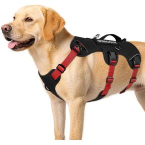 WINGOIN Escape Proof Dog Harness,No Pull for Large Dogs with Handle,Green,L in Kuwait