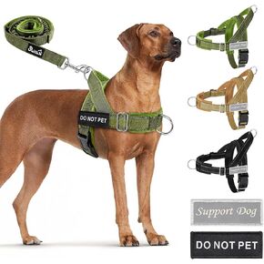 Lukovee No Pull Dog Harness and Leash Set, Soft Padded, with 5ft Leash, XL in Kuwait