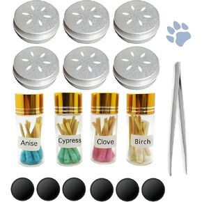 CHENGXINWENHUA AKC Dog Scent Work Starter kit Available in Anise, Birch, Clove vetiver Flavour Scent Training kit, Nose Work, Dogs scentwork Pure Oil-Jars Sets in Kuwait