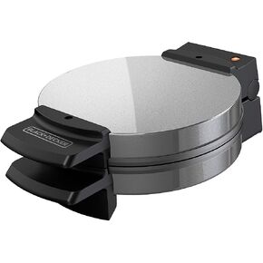 BLACK+DECKER Belgian Waffle Maker, Stainless Steel, WMB500,Silver in Saudi Arabia