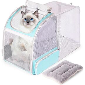 Back Extension Cat Travel Carrier Backpack (Black, Clear Window) in Kuwait