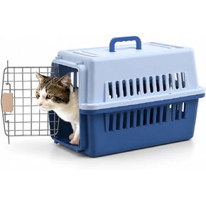 Pets Carrier,Kennel,19in,Long,Hard-Sided,for Cat up to 14lb,Suit for Airline/Road Travel (Coffee, Small) in Saudi Arabia