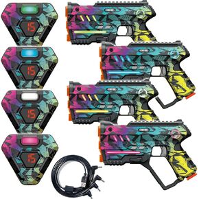 Rechargeable Laser Tag Set of 4, Lazer Tag Game for Kids Indoor & Outdoor Play, Gift Ideas for Kids Teens and Adults, Cool Toys for Teenage Ages 8 9 10 11 12+Year Old Boy & Girls in Saudi Arabia