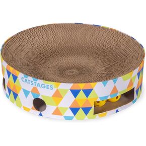 Catstages Bowl Track Scratcher 3-in-1 Ball Track, Scratcher, Lounger, 13.8" in Saudi Arabia