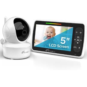 GoodBaby Baby Monitor with Remote Pan-Tilt-Zoom Camera|Keep Babies Safe with 3.5" Large Screen, Night Vision, Talk Back, Room Temperature, Lullabies, 960ft Range1 in Saudi Arabia