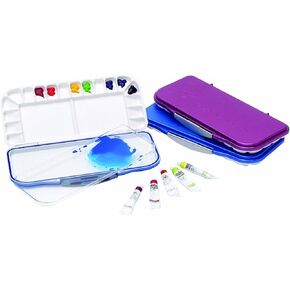 Mijello Airtight Watercolor 18-Well Blue Palette in Kuwait