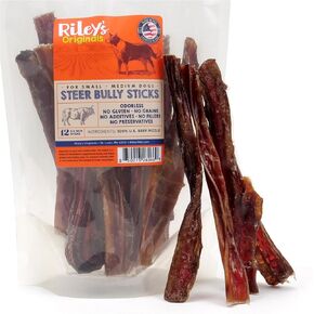 Riley's Steer Bully Sticks for Large to XL Breeds - 11-12", 5ct in Kuwait