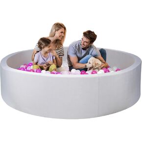 Foam Ball Pit for Kid, Kids Soft Ball Pit,Kiddie Balls PoolIdeal Gift Toys for Children, 47 Inch,Blue in Kuwait