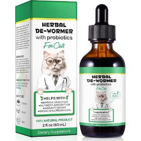 Specifically Formulated for Cats, Cats Natural Broad Spectrum, Digestive Support, Promotes Gut Health & Flora Balance, Cat Multivitamin Supplement Drops with Probiotic in Kuwait