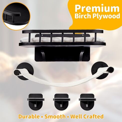 Cat Wall Shelves 5 in 1 Floating Cat Furniture Set, Up to 18lbs in Kuwait