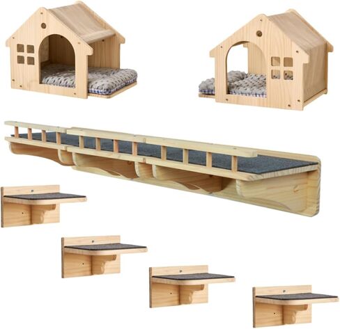 SHENGOCASE Wall Mounted Cat Furniture Set in Kuwait